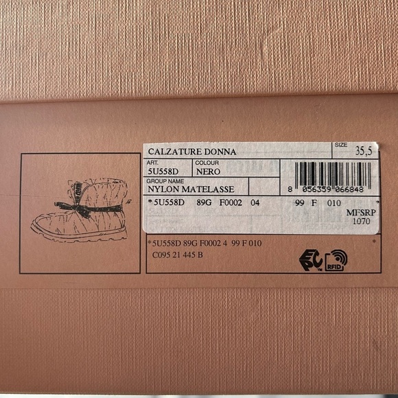 Miu Miu Women’s 35.5 (US 5.5) Matelassé Padded Ankle Boots - Picture 8 of 9